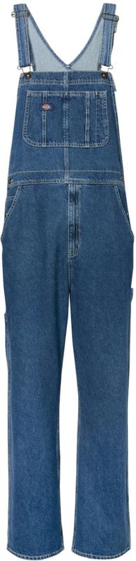 About You - Tuinbroek Jeans - Effen Coated - Lange Loosefit