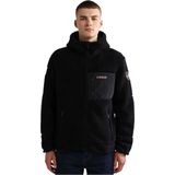 Napapijri - Yupik Full Zip Hoody - Vest - Zwart - Heren