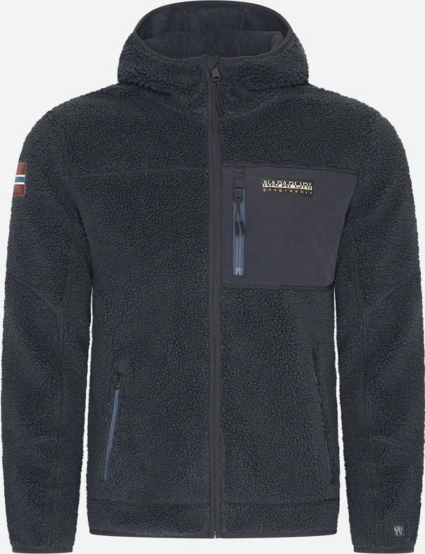 Napapijri - Yupik Full Zip Hoody - Vest - Zwart - Heren