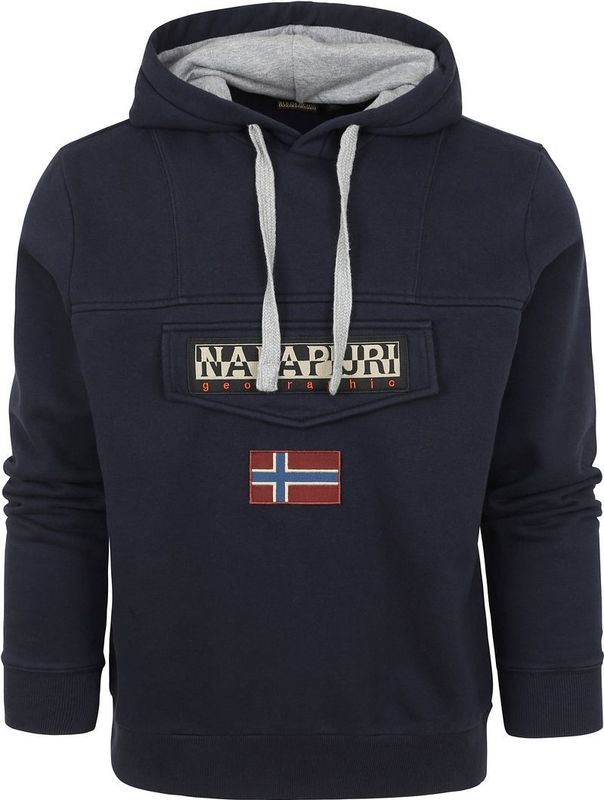Napapijri Burgee Sweater Blauw - Heren - Hoodies