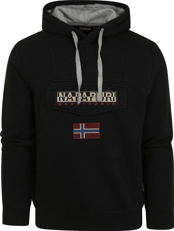 Napapijri Burgee Wint 2 Sweatshirt Met Capuchon Zwart Man