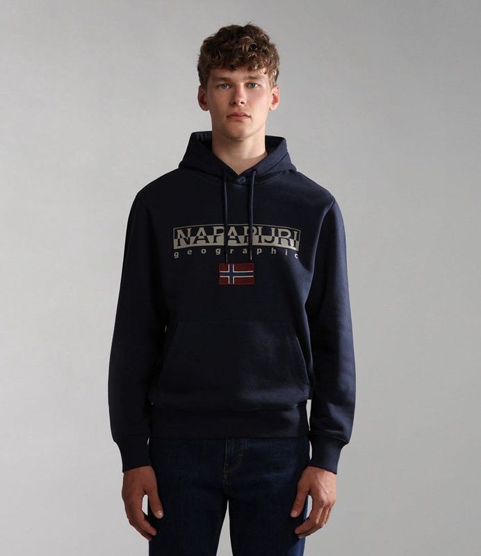 Napapijri - Sweatshirt - Blauw - Heren - Katoen