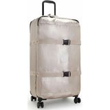 Kipling Spontaneous L, Large 4-Wheeled 360° Suitcase met elastische bandjes, TSA-slot, Metallic Glow, SPONTANEOUS L