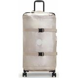 Kipling Spontaneous L, Large 4-Wheeled 360° Suitcase met elastische bandjes, TSA-slot, Metallic Glow, SPONTANEOUS L