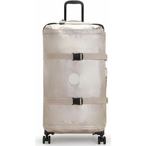 Kipling Spontane L, Large 4-Wheeled 360° koffer met elastische banden, TSA-slot, Metallic Glow, SPONTANEOUS L