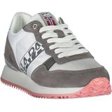 Napapijri - Witte Vetersneakers - Veelkleurig - Polyester - Contrastdetails