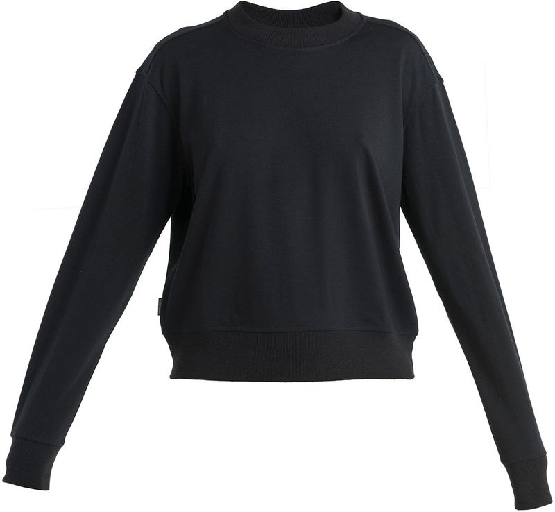Icebreaker Crush Ii Merino Sweatshirt Zwart Vrouw