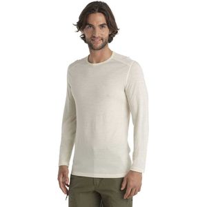 Icebreaker 200 Oasis Crewe Merino Lange Mouwen Basislaag Beige L Man