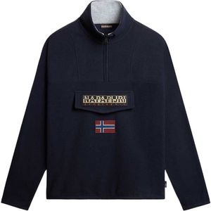 Napapijri T-burgee Halve Rits Sweatshirt Blauw Man