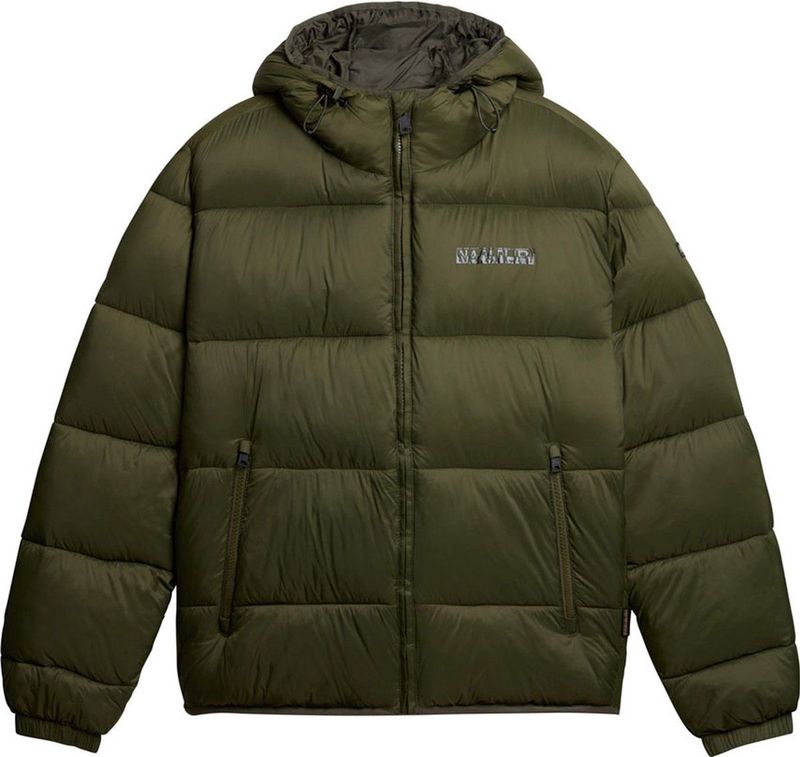 Napapijri Groen Jas Met Capuchon