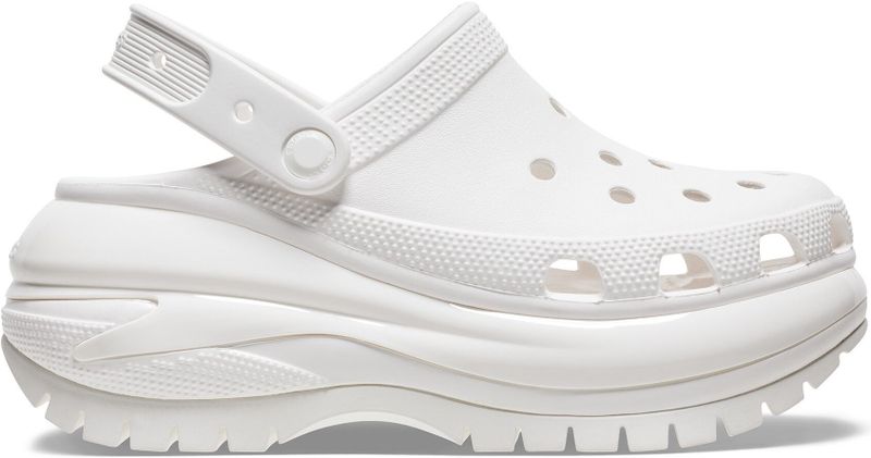 Crocs - Classic Mega Crush - Klompen - Wit - Rubber - Iconisch Comfort