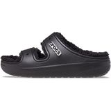 Crocs Classic Cozzzy Sandal - Volwassenen - Slippers - Zwart Zwart
