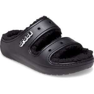 Crocs Classic Cozzzy Sandal - Volwassenen - Slippers - Zwart Zwart