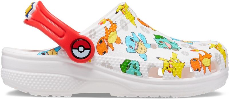 Crocs - Classic Pokemon Klomp - Wit Multi - Lichtgewicht Ontwerp