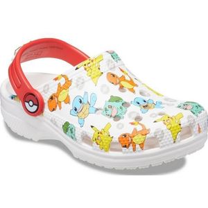 Crocs Unisex Kids Classic Pokemon Klomp T, Wit Multi, 4 UK Child