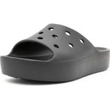 Crocs - Classic Platform Slide - Badslippers - Zwart - Kunststof