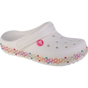 Crocs Crocband Stretch Necklace Kids Clog 208269-94S voor meisje Wit Slippers