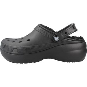 Crocs - Classic Platform Lined Clog - Black - Gevoerd