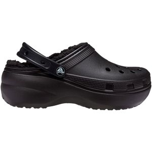 Crocs - Classic Platform Lined - Klompen - Black - Gevoerd