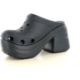 Crocs - Zwarte Geperforeerde Sandalen met Hoge Hak voor Dames