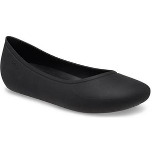 Crocs Brooklyn Flat Ballet voor dames, zwart, 11 UK, Zwart