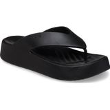 Crocs Vrouwen Getaway Platform Flip Flop, zwart, 8 UK, Zwart, 41/42 EU