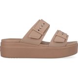Crocs Brooklyn Low Wedge Sanda7431-2Q9 Vrouwen Bruin Slippers