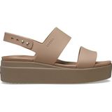 Crocs Sleehaksandaaltjes Brooklyn Low Wedge zomerschoen, sandaal, keilhak, met modieuze plateauzool