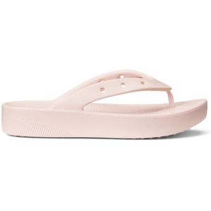 Crocs Womens Classic Platform Flip Sandalen (Dames |roze)