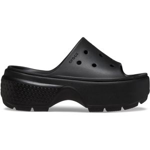 Crocs - Stomp - Slippers - Zwart - Croslite - Hakhoogte 6,9 cm