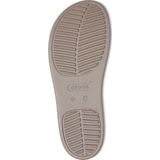 Crocs Brooklyn Ankle Strap Wedge Sandalen Beige Vrouw