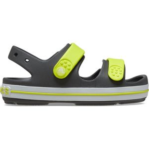 Crocs - Crocband Cruiser Sandal Toddler - Grijs met Gele Sandaaltjes
