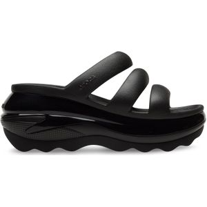 Crocs - Mega Crush Triple Strap - Sandalen - Zwart - Crosliteâ„¢ - Plateauhoogte 61 cm