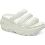 Crocs - Mega Crush Triple Strap - Slippers - Zwart - Hakhoogte 64 mm