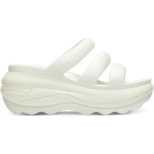 Crocs - Mega Crush Triple Strap - Slippers - Zwart - Hakhoogte 64 mm
