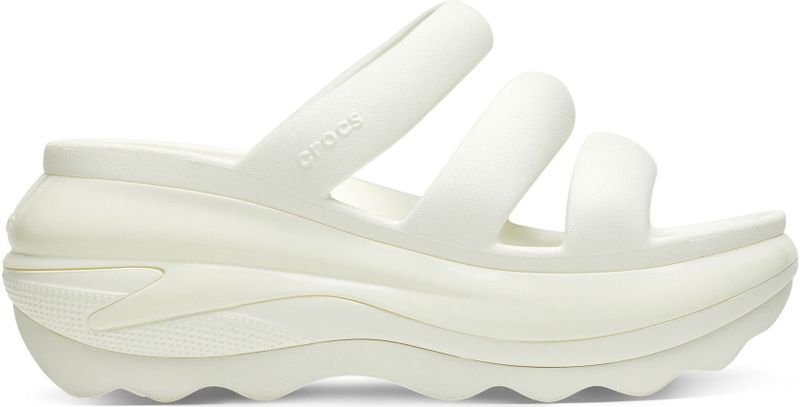 Crocs - Mega Crush Triple Strap - Slippers - Zwart - Hakhoogte 64 mm