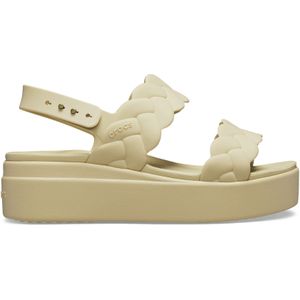 Crocs Brooklyn Woven Upper Lw Damessandalen, Chai, 42/43 EU