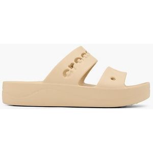 Crocs - Baya Platform Sandal - Slipper - Beige - Synthetisch