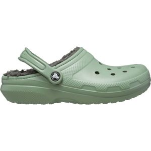 Crocs Lichtgroen Classic Fuzz Lined Clog Instappers