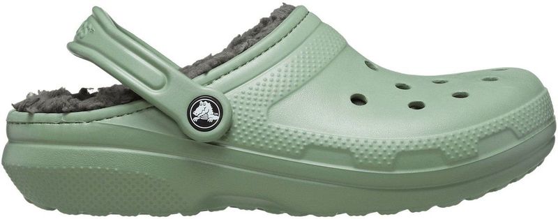 Crocs - Classic Lined Klompen - Moss/Multi - Pluche Voering
