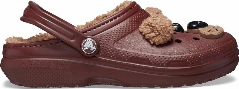 Crocs - Classic Lined Iam Brown Bear - Klompen - Bruin - Pluche Voering