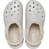 Crocs - Glitter Lined Clog - Klompen - Zwart - Imitatiebont