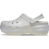 Crocs - Glitter Lined Clog - Klompen - Zwart - Imitatiebont