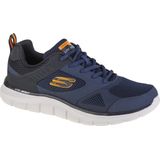 Skechers Track-Syntac Sneaker voor heren, Marineblauw lederen mesh trim, 39.5 EU