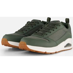 Skechers - Uno Fastime - Sneakers - Groen - Imitatieleer