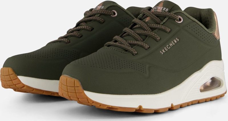 Skechers Uno Shimmer Away Sneakers groen Dames