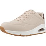 Skechers Uno Shimmer Away Dames Sneakers Beige
