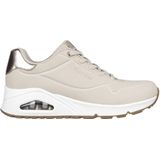 SKECHERS - Uno - Sneakers - Wit - Textiel