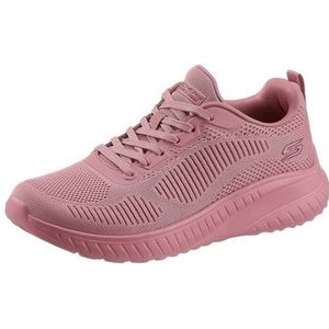 Skechers Bobs Squad Chaos Sneaker voor dames, Rood, 39 EU