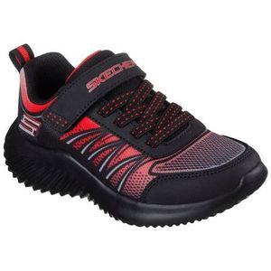 Skechers Bounder kinder sneakers zwart/rood - Maat 27 - Uitneembare zool
